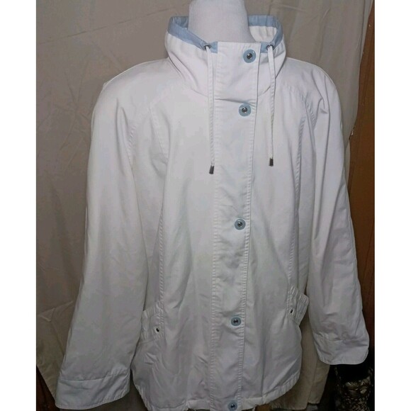 Vintage FS LIMITED Women's Stand Collar Button-Up Windbreaker Jacket Size XL - Picture 11 of 16